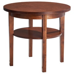 Designer finlandais, table d'appoint en bouleau, Finlande, années 1940