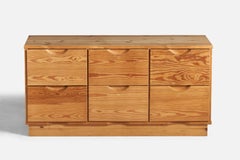 Finnish Designer, Small Chest of Drawers, Pine, Finland, 1970s