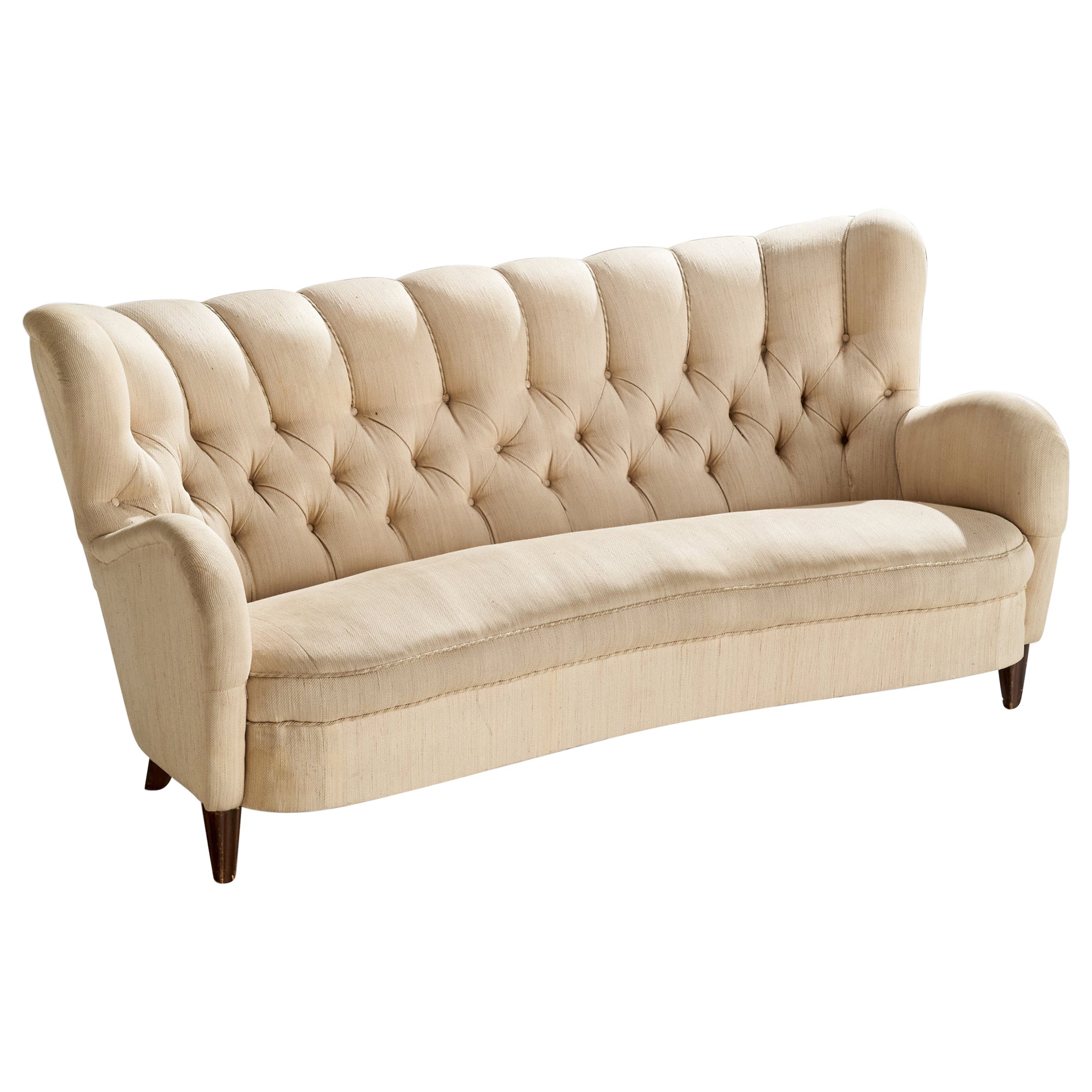 Designer finlandese, Divano, Fabrice, Wood, Finlandia, anni '40
