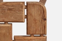 Finnish Designer, Stool, Pine, Finland, 1960s