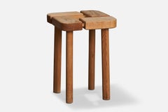Finnish Designer, Stool, Pine, Finland, 1960s