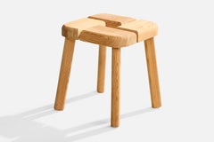 Finnish Designer, Stool, Pine, Finland, 1970s