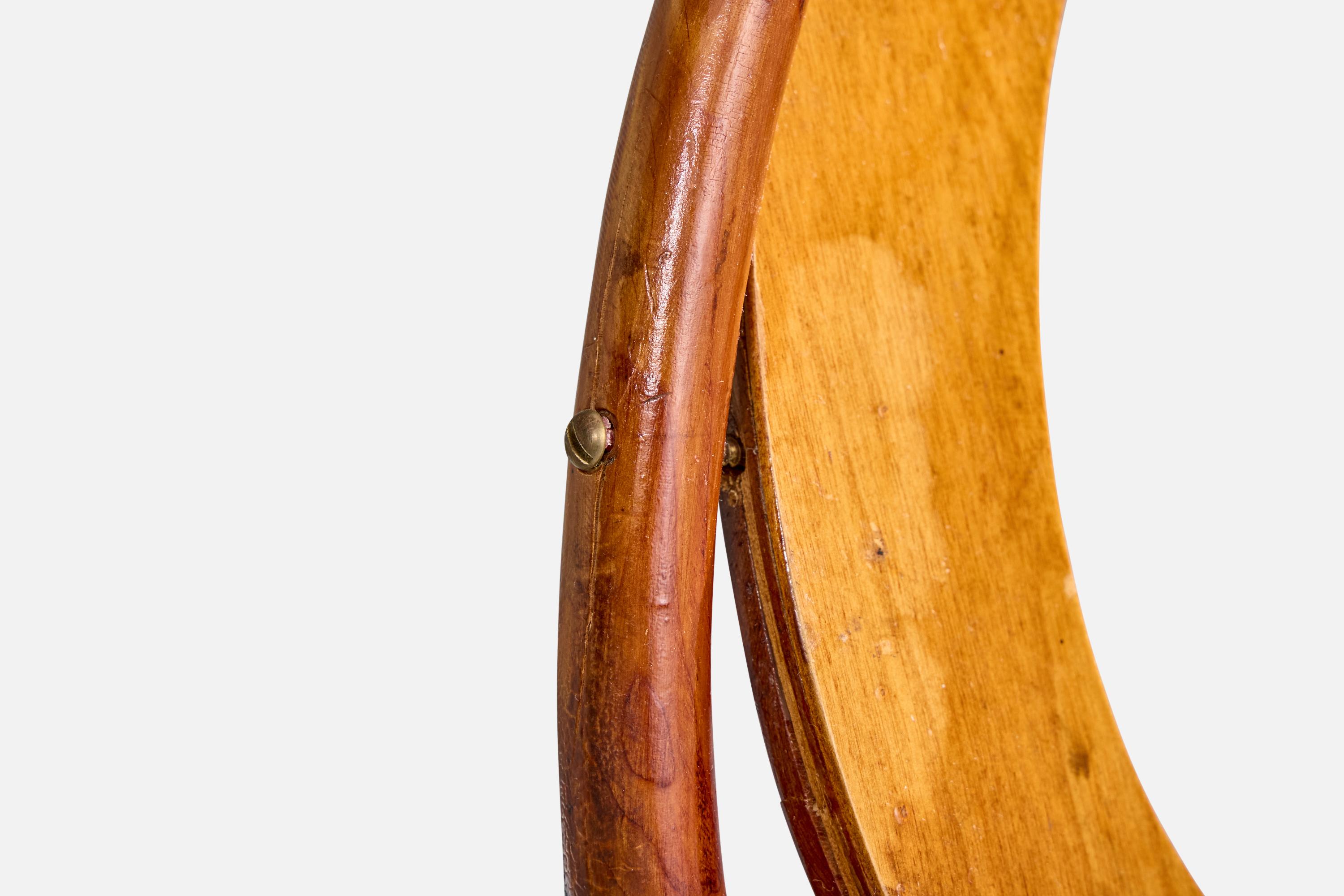 Finnish Designer, Table Mirror, Birch, Finland, 1930s For Sale 2