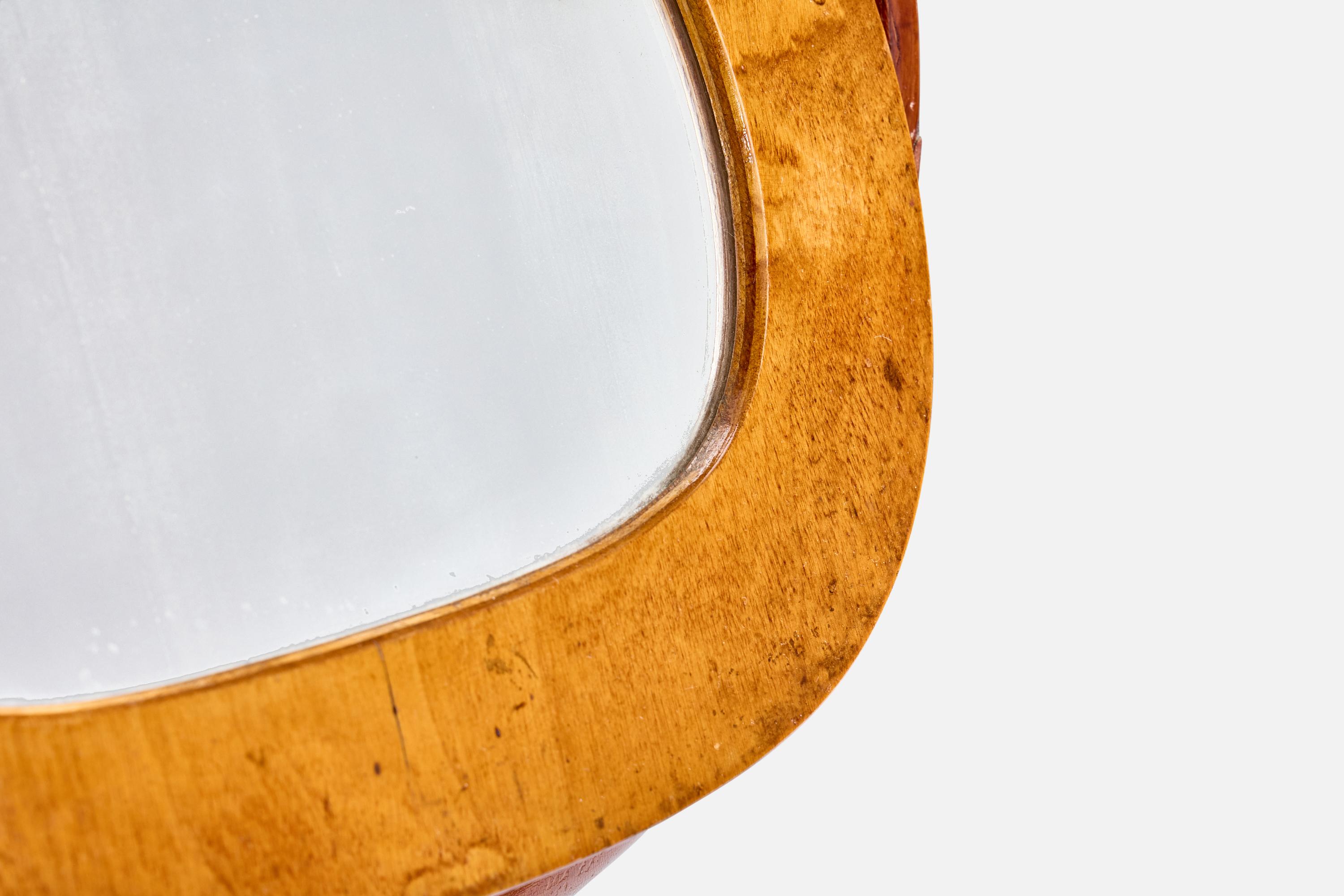 Finnish Designer, Table Mirror, Birch, Finland, 1930s For Sale 4