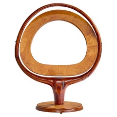 Designer finlandais, miroir de table, bouleau, Finlande, années 1930