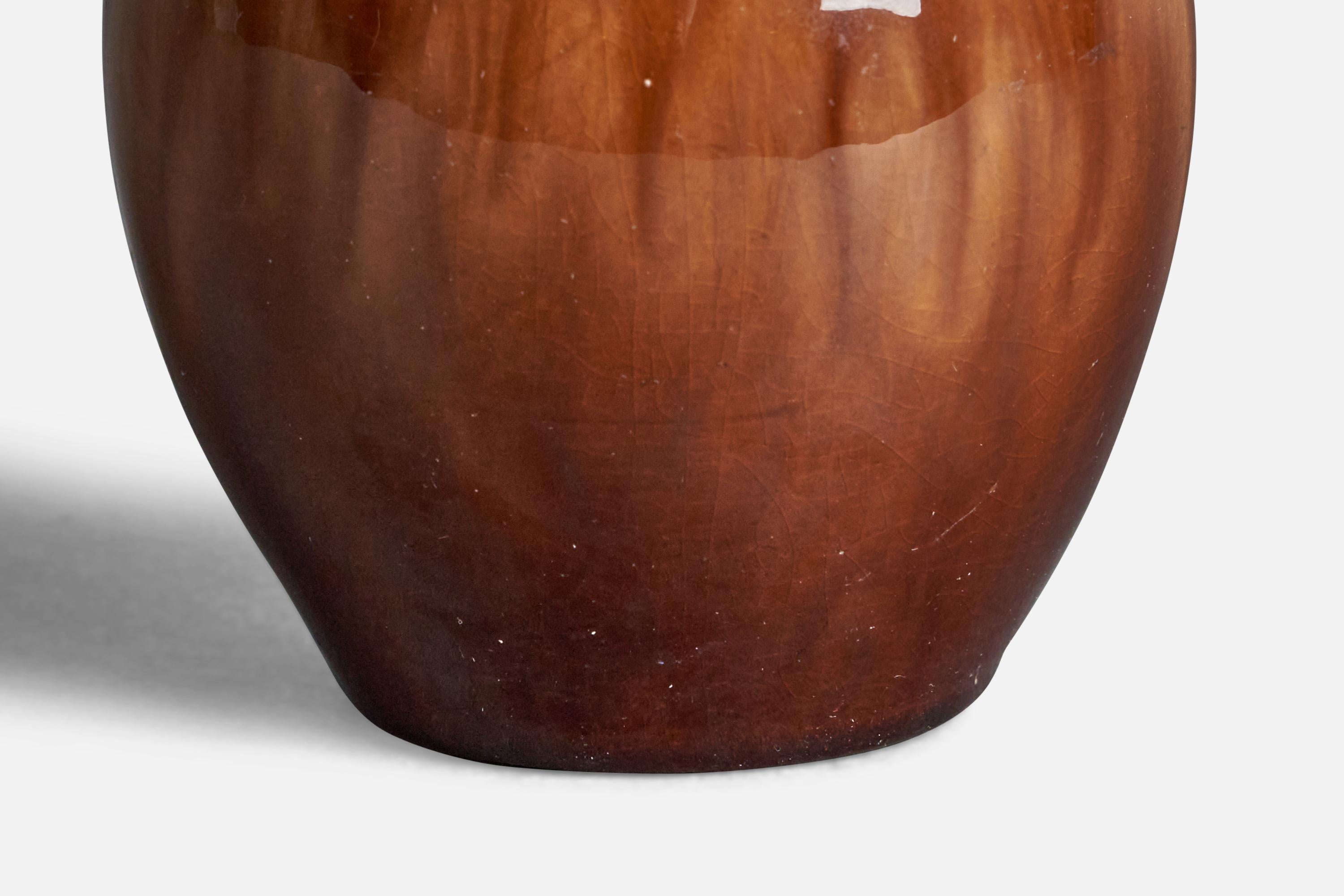 Early 20th Century Finnish Designer, Vase, Earthenware, Finland, 1920s For Sale
