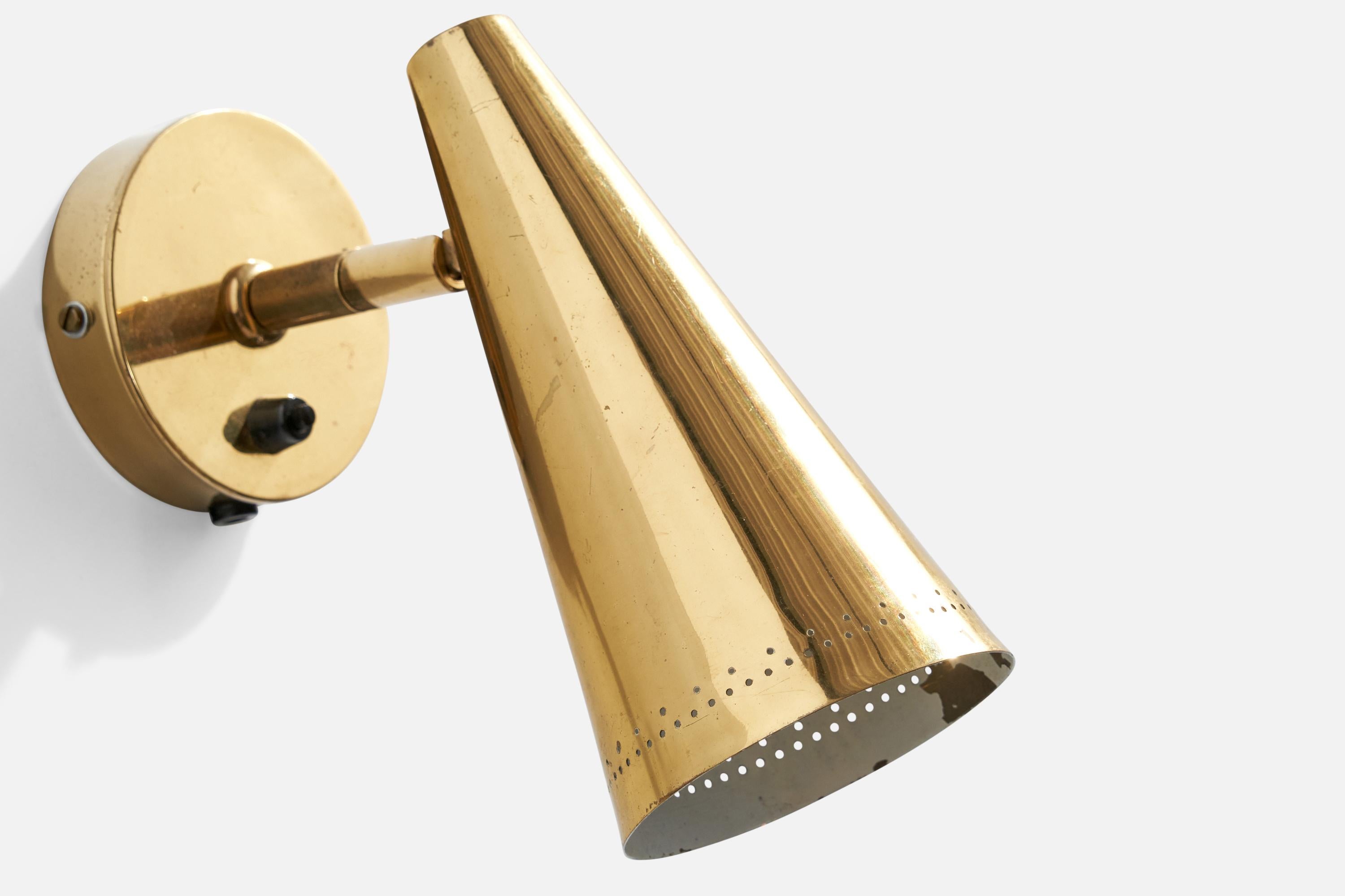 Design/One Lights, laiton, Finlande, années 1970 en vente 1
