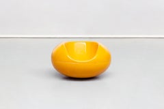 Finnischer Feuergelber Glasfaser-Pastille-Sessel von Eero Aarnio für Asko, 1967