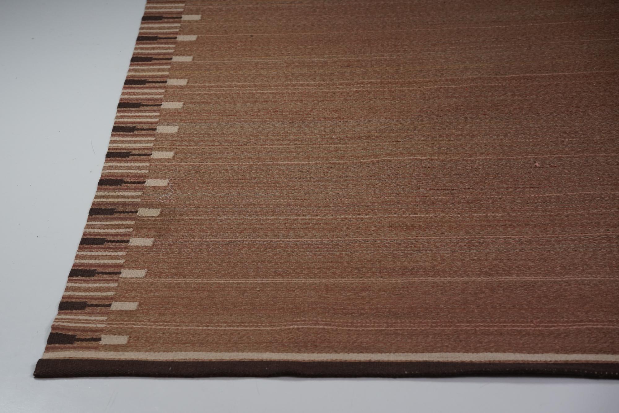 Scandinave moderne Tapis finlandais à tissage plat, années 1930 en vente