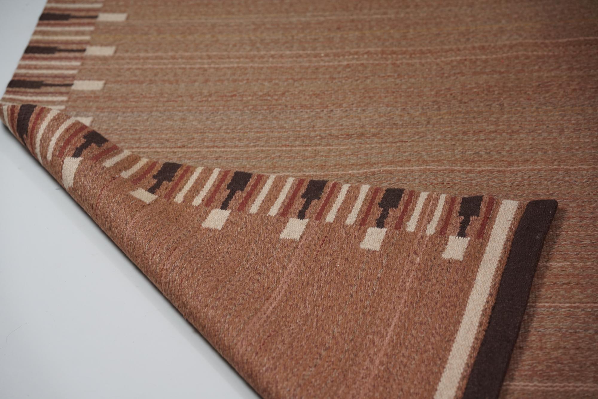 Laine Tapis finlandais à tissage plat, années 1930 en vente