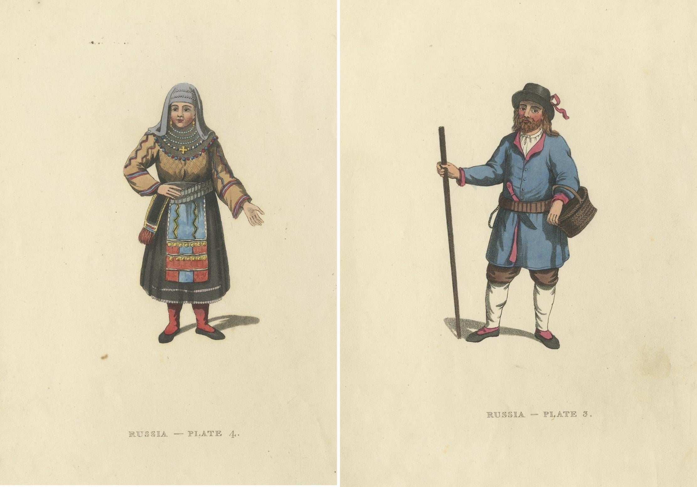 Early 19th Century Finnish Folklore: The Rural Dress and Customs of 19th Century Finland, 1814 For Sale