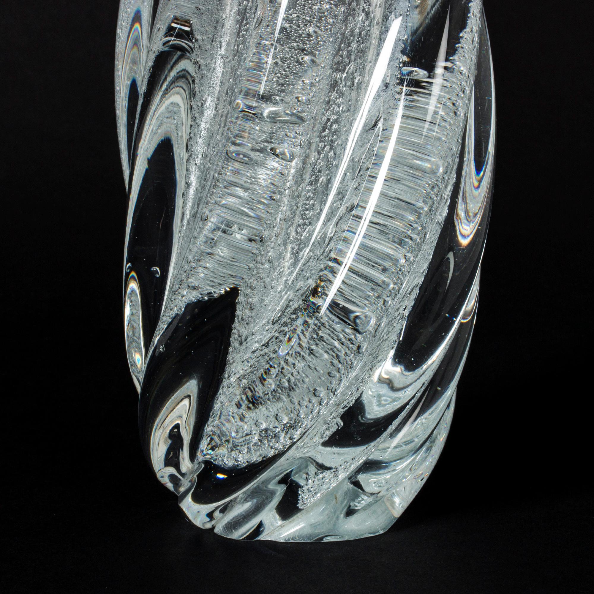 Finnish Glass 1950s Vase by Tapio Wirkkala for Iittala In Excellent Condition In Stockholm, SE