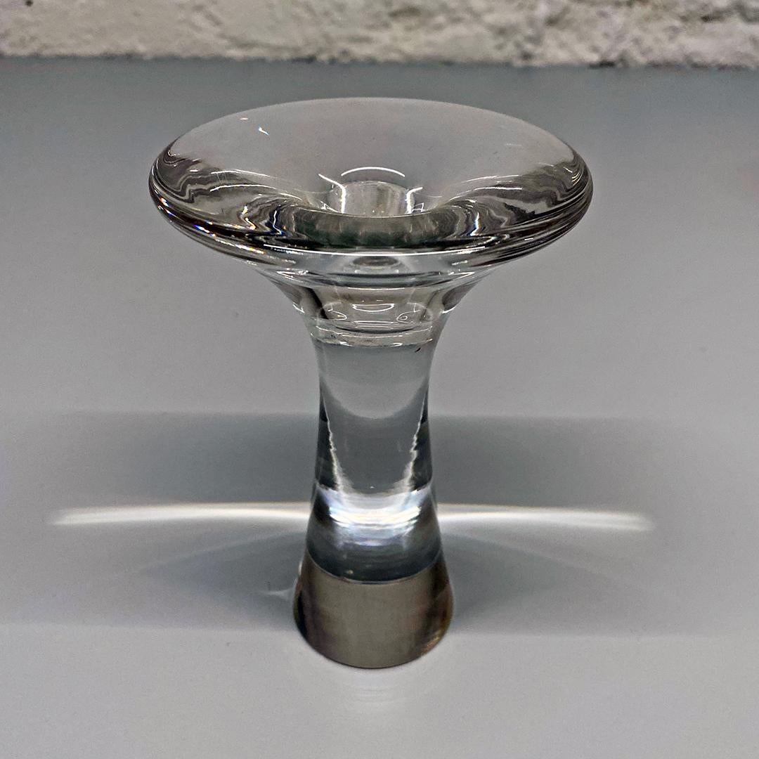 Finnish Glass Candle Holder 3412 by Tapio Wirkkala for Iittala, 1960s In Good Condition In MIlano, IT