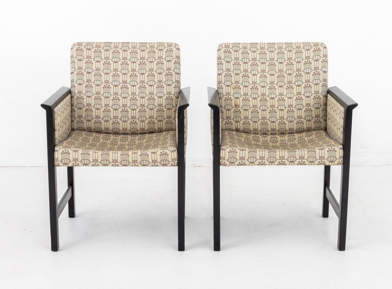Sillones Finlandeses ICF Ebonizados, Pareja Moderno de mediados de siglo en venta