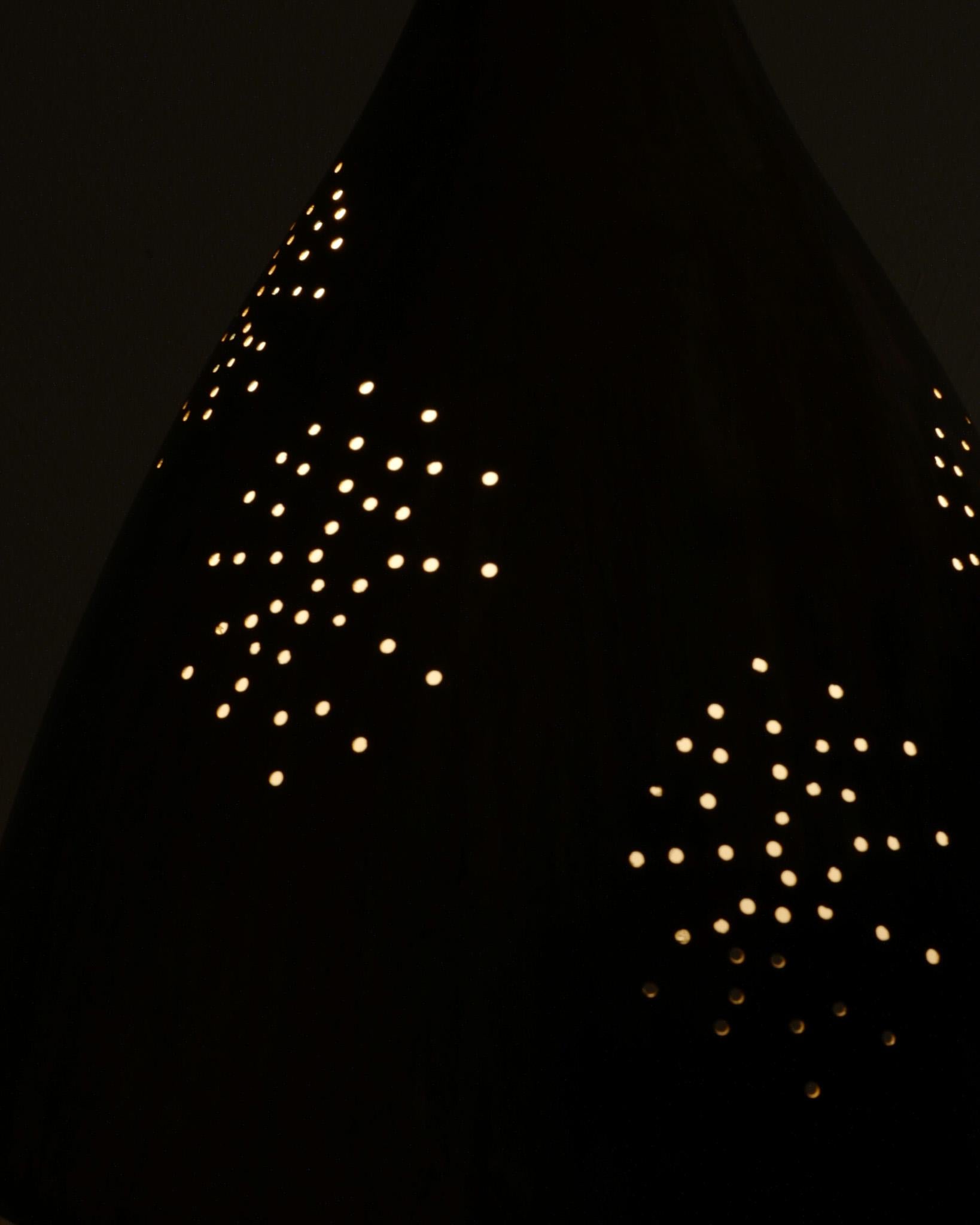 Finnish Mid Century Brass Ceiling Lamp by Lisa Johansson Papé for Orno Oy, 1940s For Sale 4