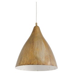 Finnish Mid Century Brass Ceiling Lamp by Lisa Johansson Papé for Orno Oy, 1940s