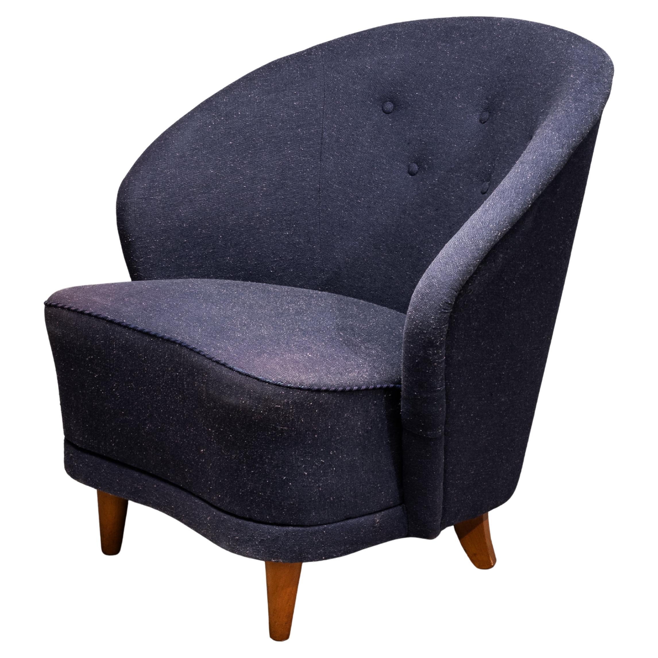 Finnish Mid-Century Easy Chair in the Style of Carl-Johan Boman, 1950s–1960s For Sale