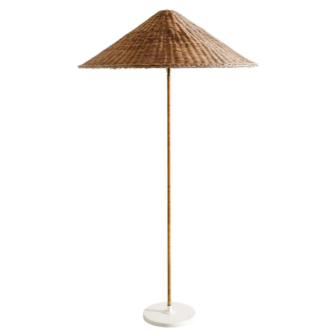 Finnish Mid Century Floor Lamp by Itsu in the style of Paavo Tynell 9202, 1940s  For Sale