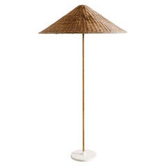 Finnish Mid Century Floor Lamp by Itsu in the style of Paavo Tynell 9202, 1940s 