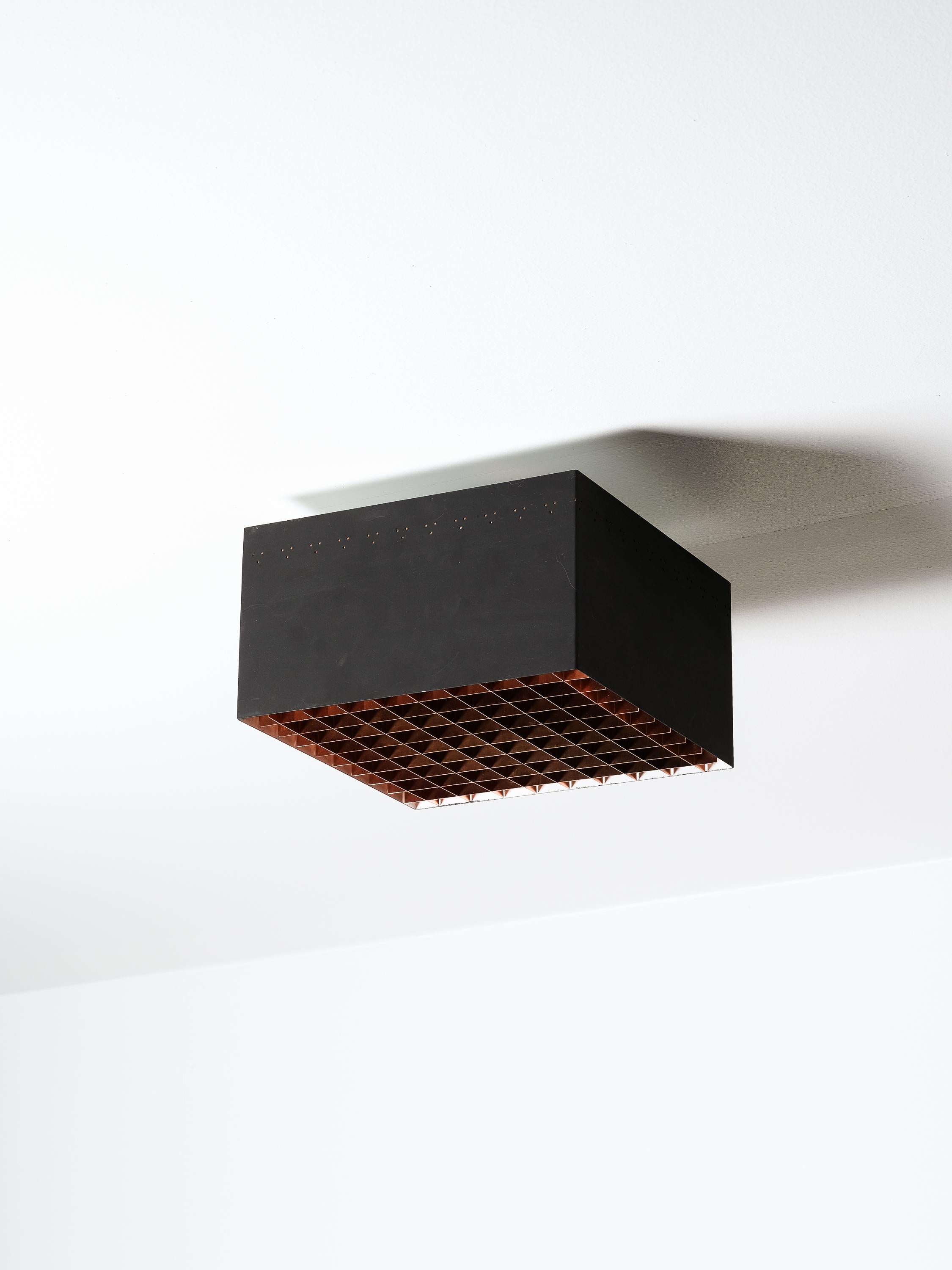 Finnish Mid-Century Flush Mount ”Starry Sky” Ceiling Light in Paavo Tynell Style For Sale 3