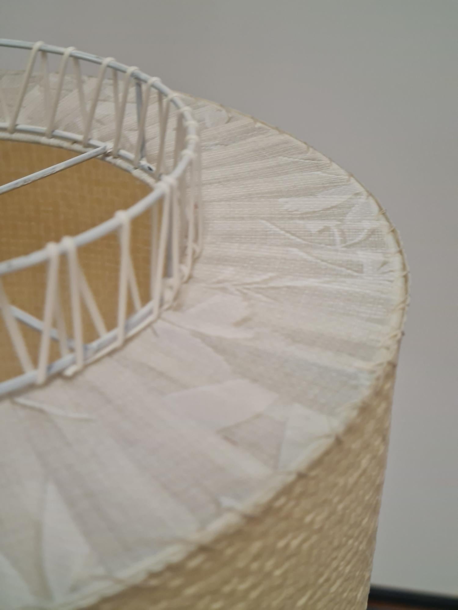 Finnish Mid-Century Modern Ceiling Pendant in Metal, Plastic, and Paper, 1950s For Sale 2