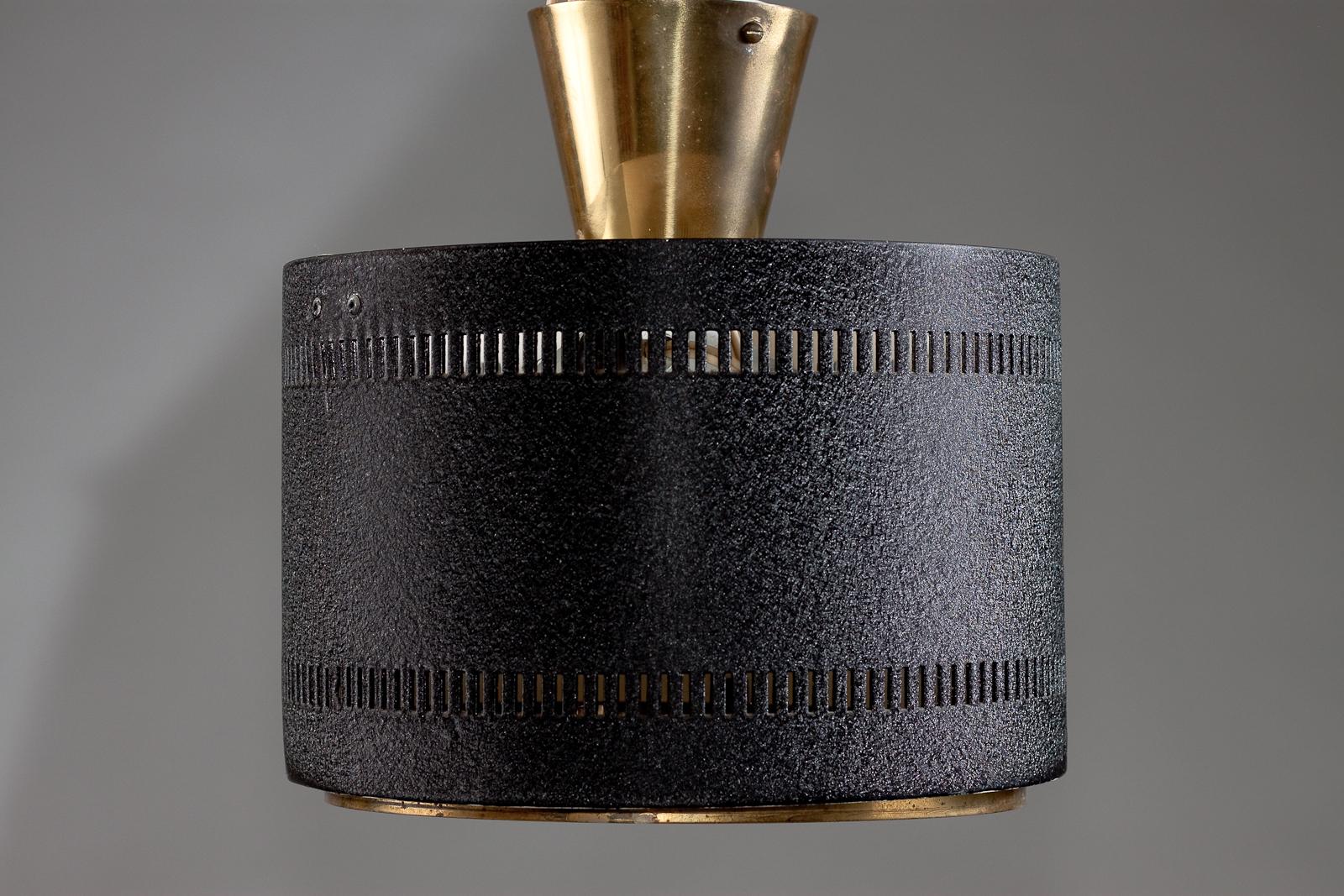 Métal Lampe à encastrer finlandaise moderne du milieu du siècle, pohjoismainen sähkö oy en vente