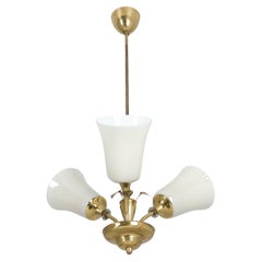 Finnish Mid-Century Modern Pendant Model 62-102/3, Stockmann Tukku 1950s Finnish Mid-Century Modern Pendant Model 62-102/3, Stockmann Tukku 1950s