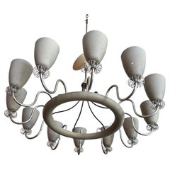 Finnish Mid-Century Twelve Arm Lightolier Ballerina Chandelier by Paavo Tynell