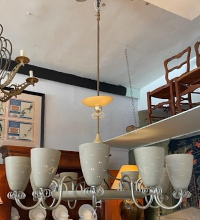 Mid-20th Century Finnish Mid-Century Twelve Arm Lightolier Ballerina Chandelier by Paavo Tynell