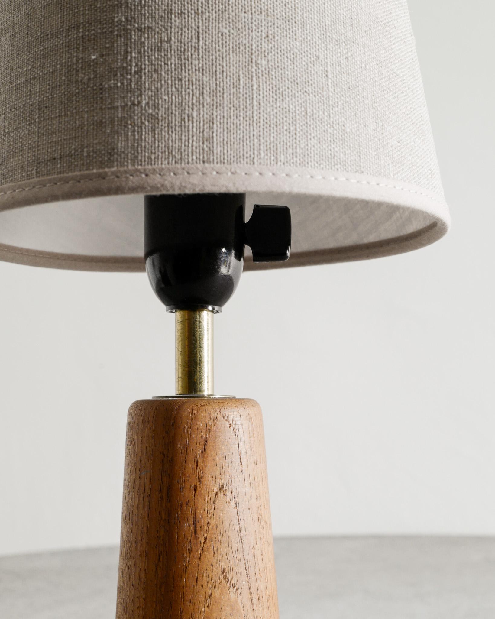 Finlandese Lampada finlandese di metà secolo in legno di teak attribuita a Lisa Johansson-Papé, anni '40 in vendita