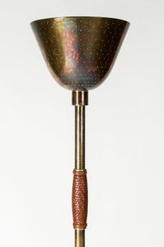 Finnish Midcentury Modern Brass Floor Lamp by Carl-Axel Acking, Sweden, 1930s