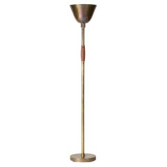 Finnish Midcentury Modern Brass Floor Lamp by Carl-Axel Acking, Sweden, 1930s Finnish Midcentury Modern Brass Floor Lamp by Carl-Axel Acking, Sweden, 1930s
