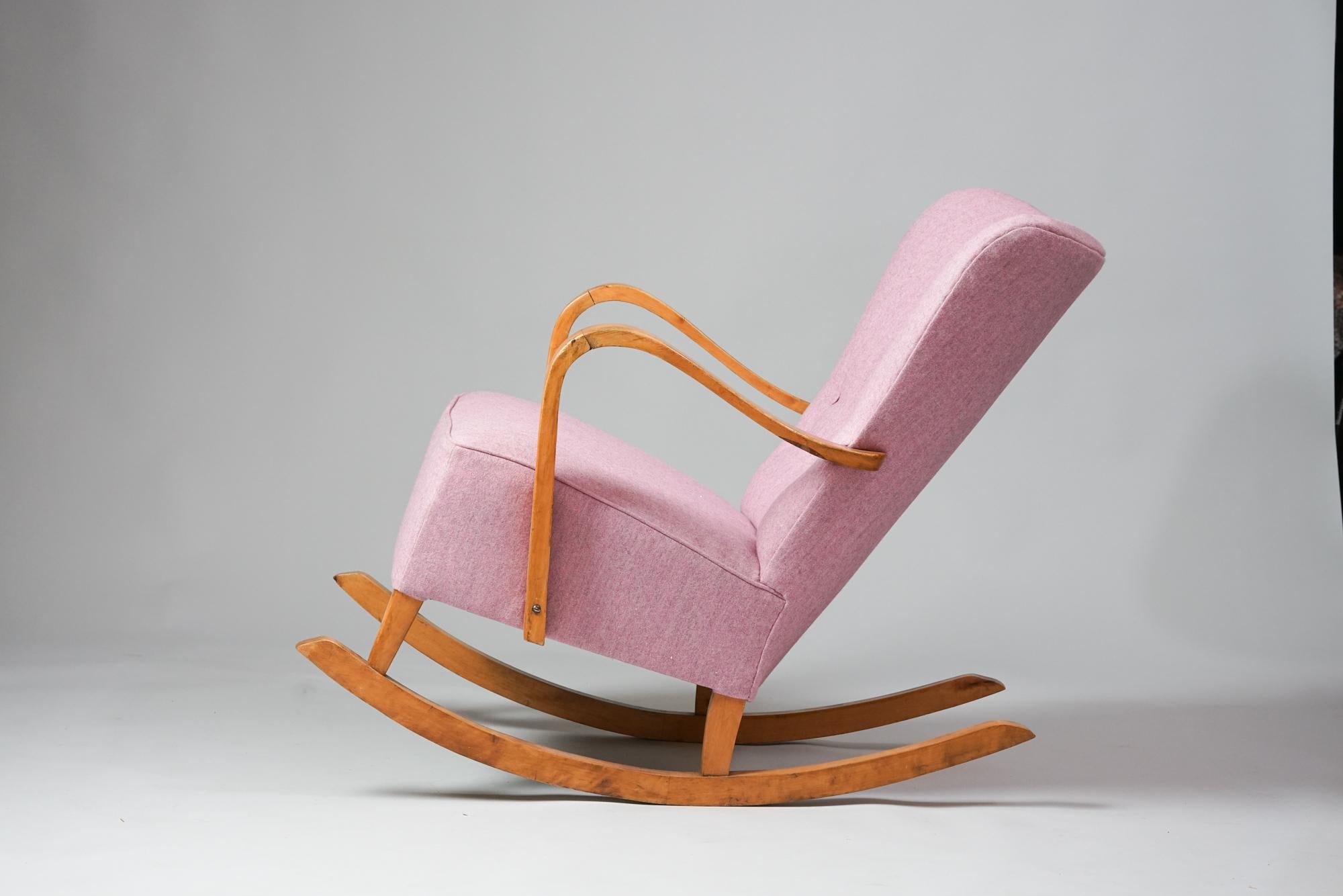 Scandinavian Modern Finnish Model K Rocking Chair, 1950s 