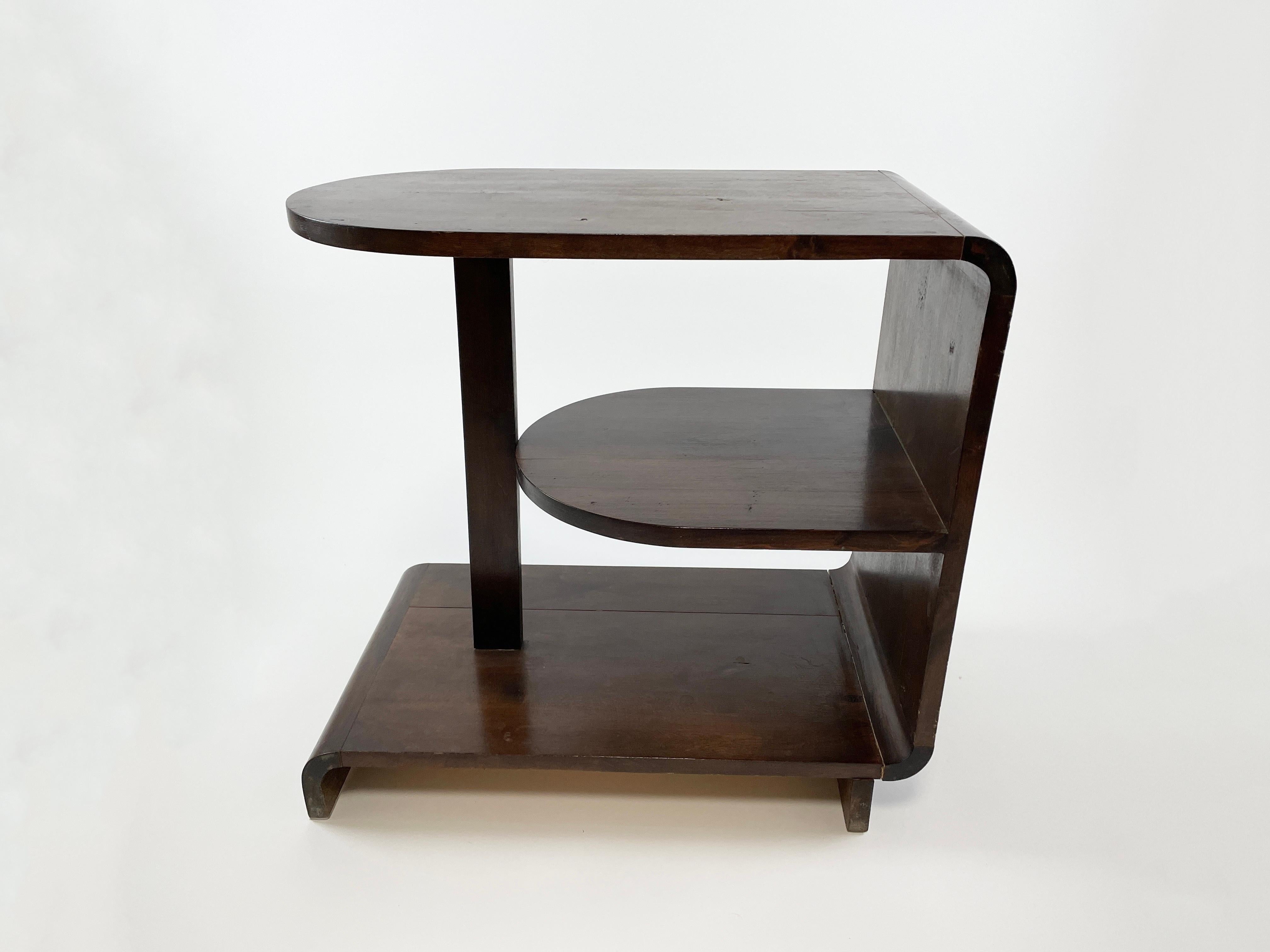Finnish Modern Apu 604 Side Table by Maija Heikinheimo for Asko, 1930s In Fair Condition For Sale In Espoo, FI