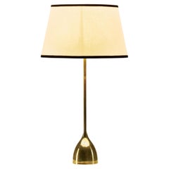 Lampada da tavolo moderna finlandese in ottone di Precenta Oy, Finlandia, anni '50