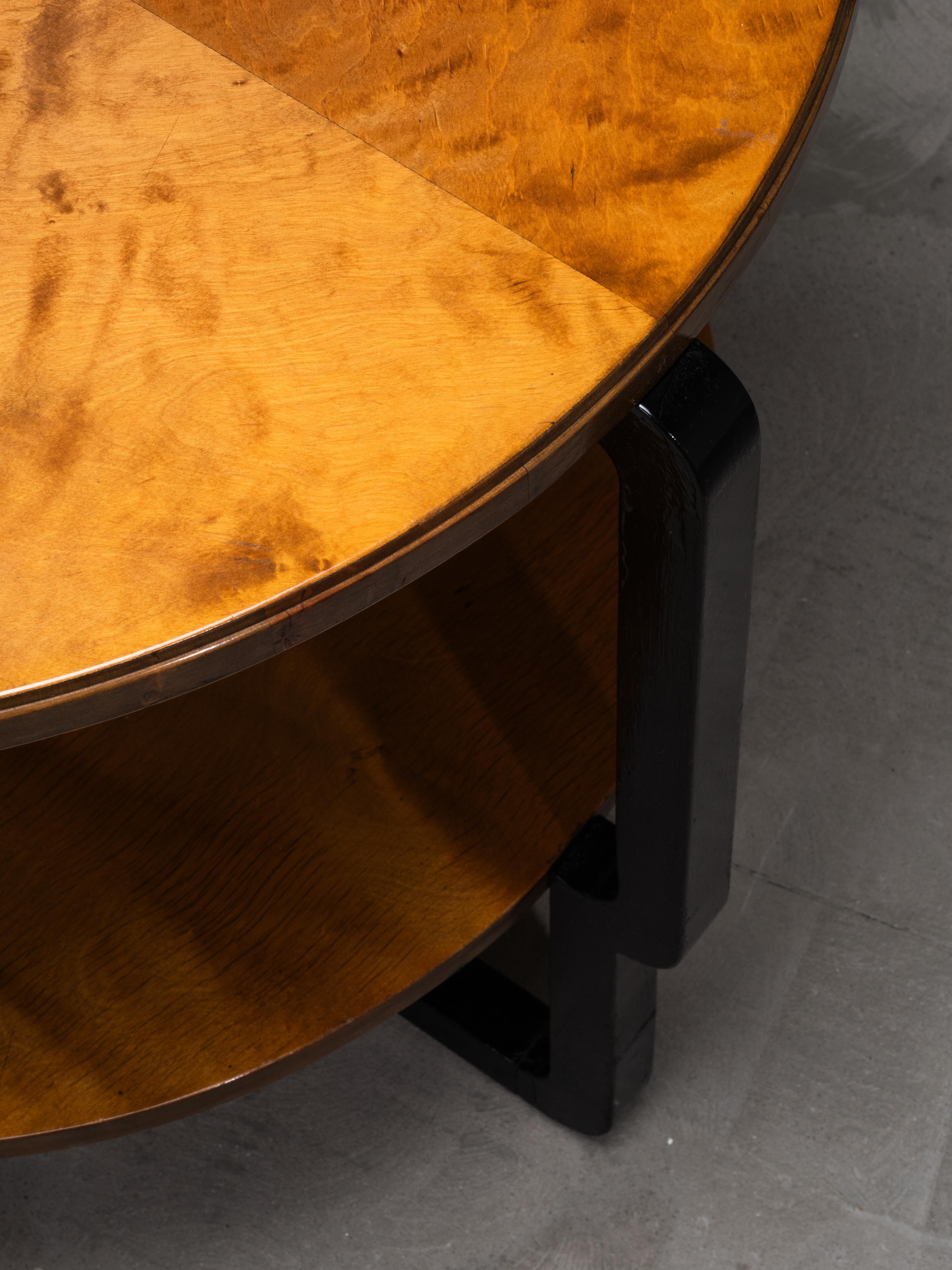 Bouleau Finnish Modern Club Table Model “Eino” by Maija Heikinheimo for Asko, 1930s en vente