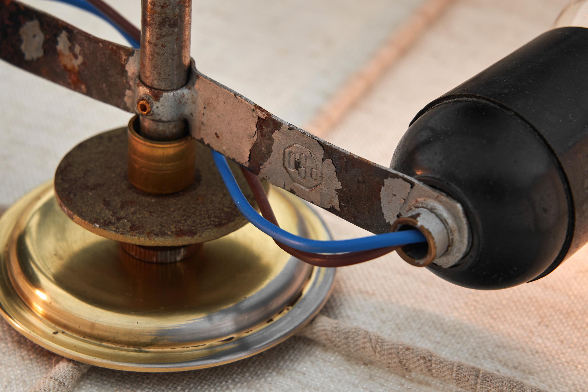 Finnische moderne Hängelampe von Pohjoismainen Sähkö Oy, Finnland Mitte des 20. im Angebot 6