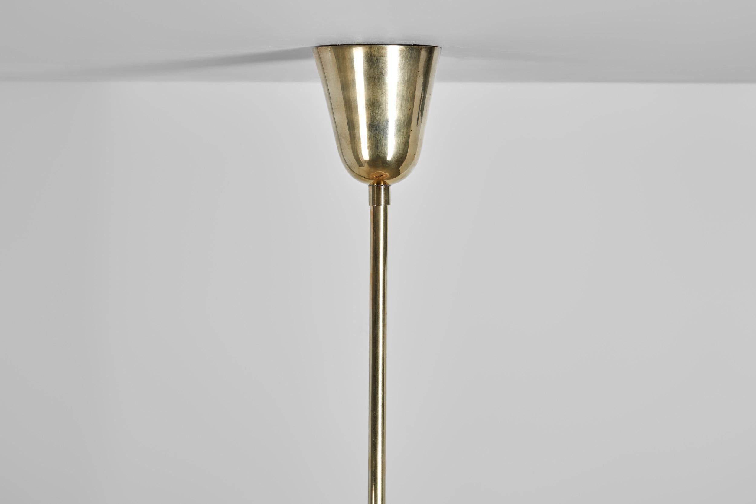 Finnische moderne Hängelampe von Pohjoismainen Sähkö Oy, Finnland Mitte des 20. im Angebot 2