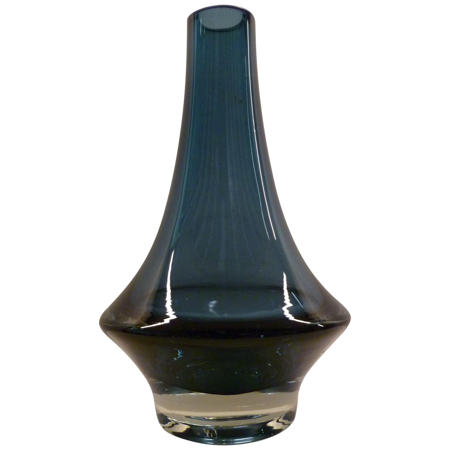 Finnish Modern Petite Glass Vase by Erkkitapio Siirinen for Riihimaki, Finland