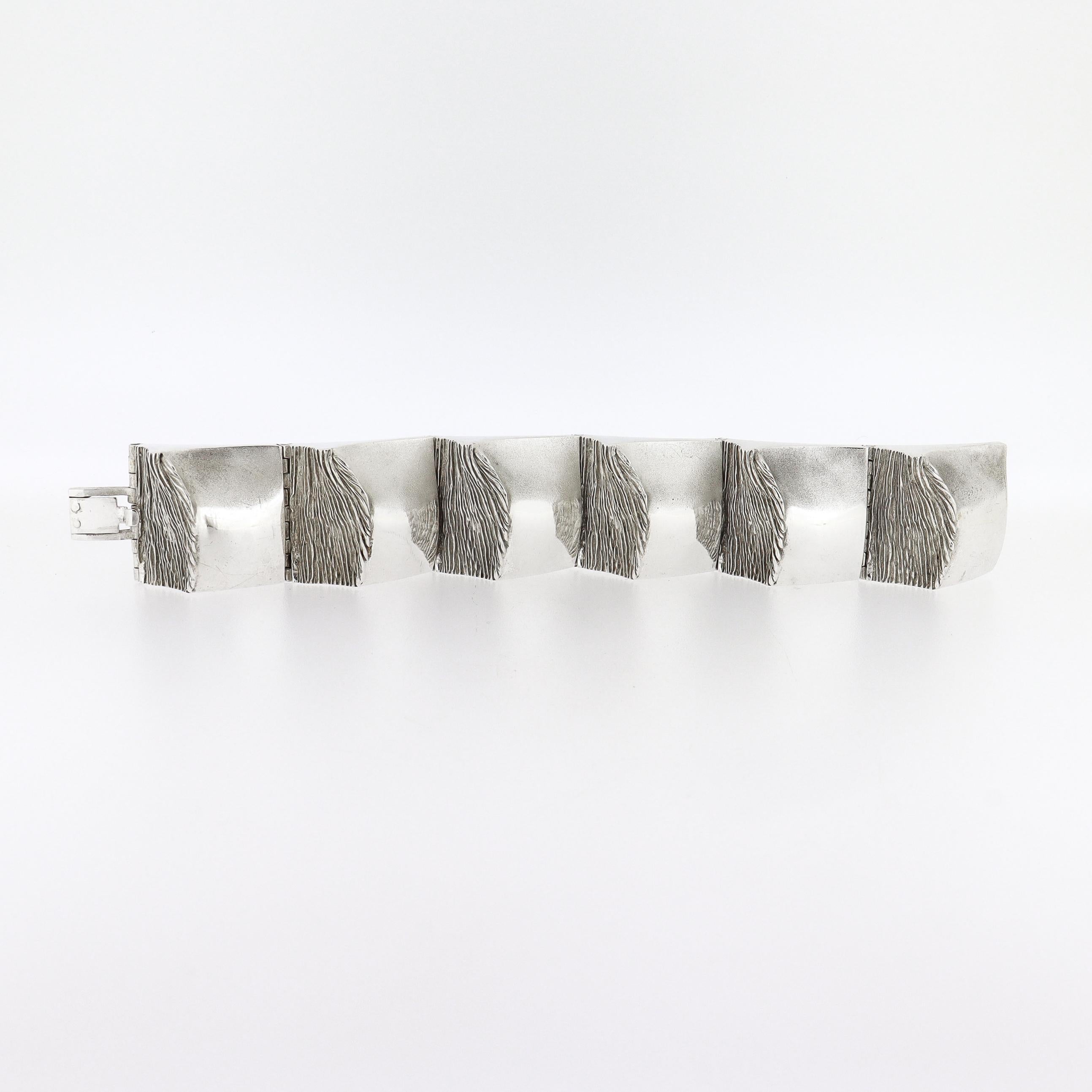 Le moderniste finlandais Matti Hyvärinen pour Sirokoro A Link en argent sterling en vente 6
