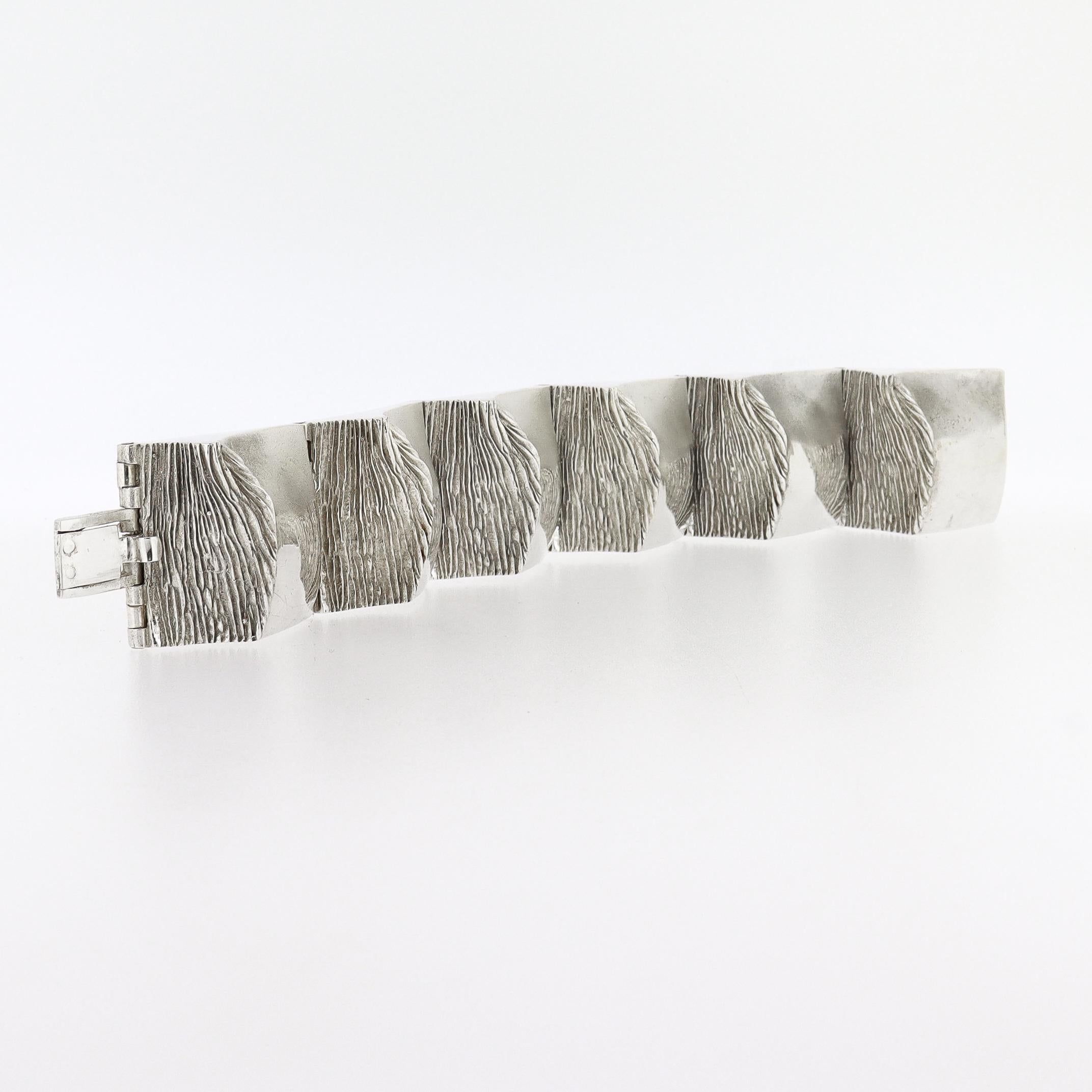 Le moderniste finlandais Matti Hyvärinen pour Sirokoro A Link en argent sterling en vente 13