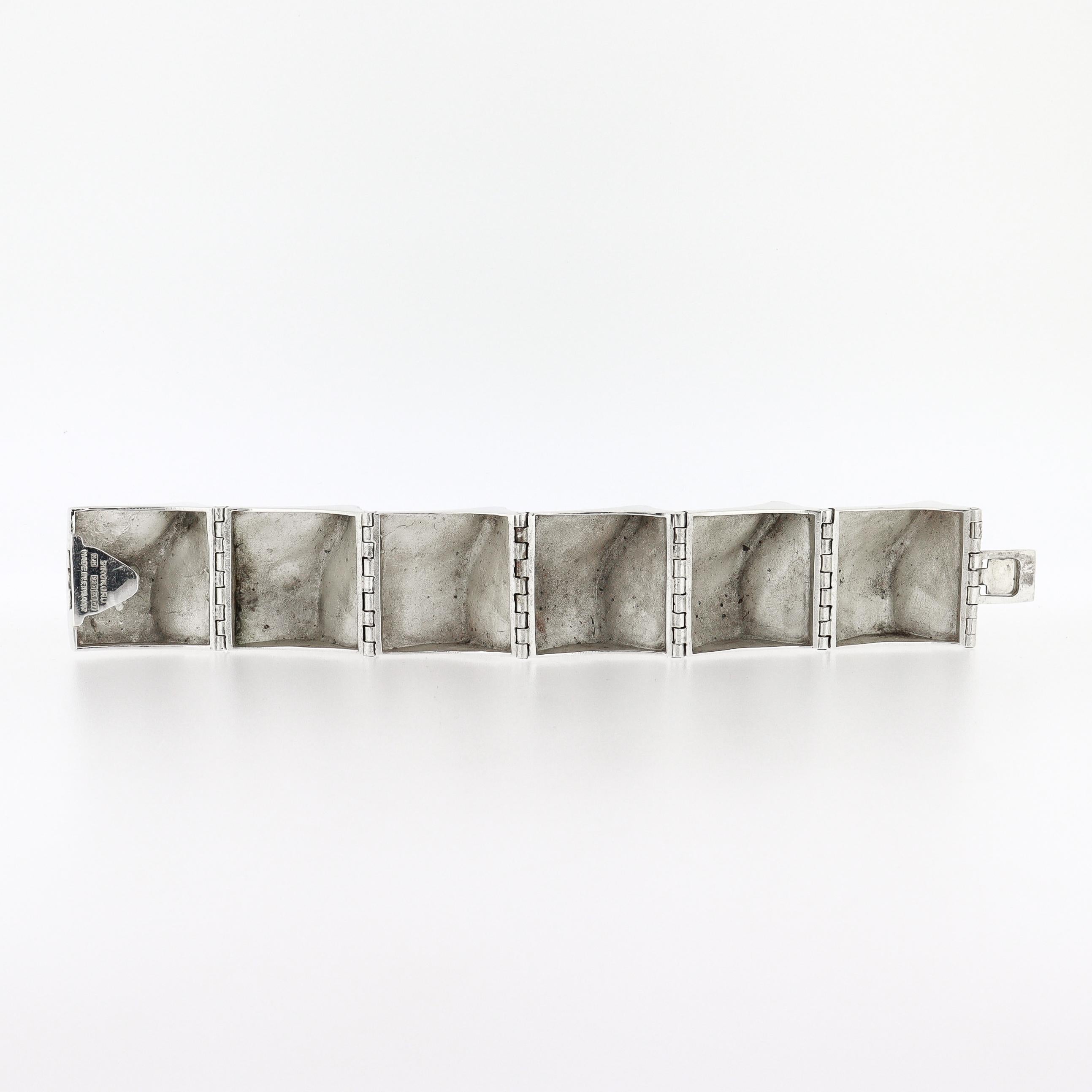 Le moderniste finlandais Matti Hyvärinen pour Sirokoro A Link en argent sterling en vente 14