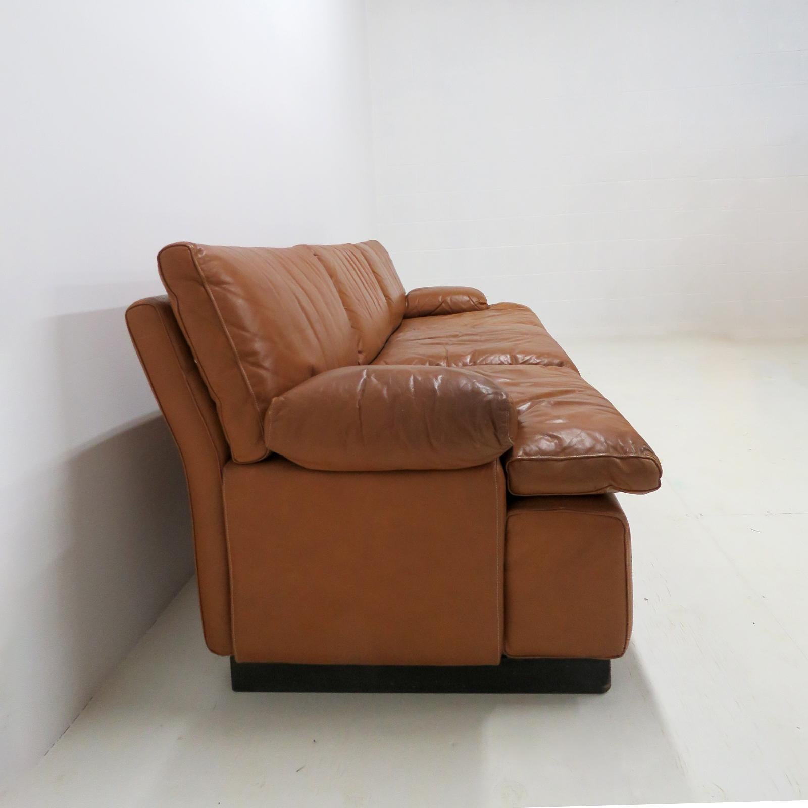 Cuir Canapé modulaire finlandais BJ Dahlquist, 1970 en vente