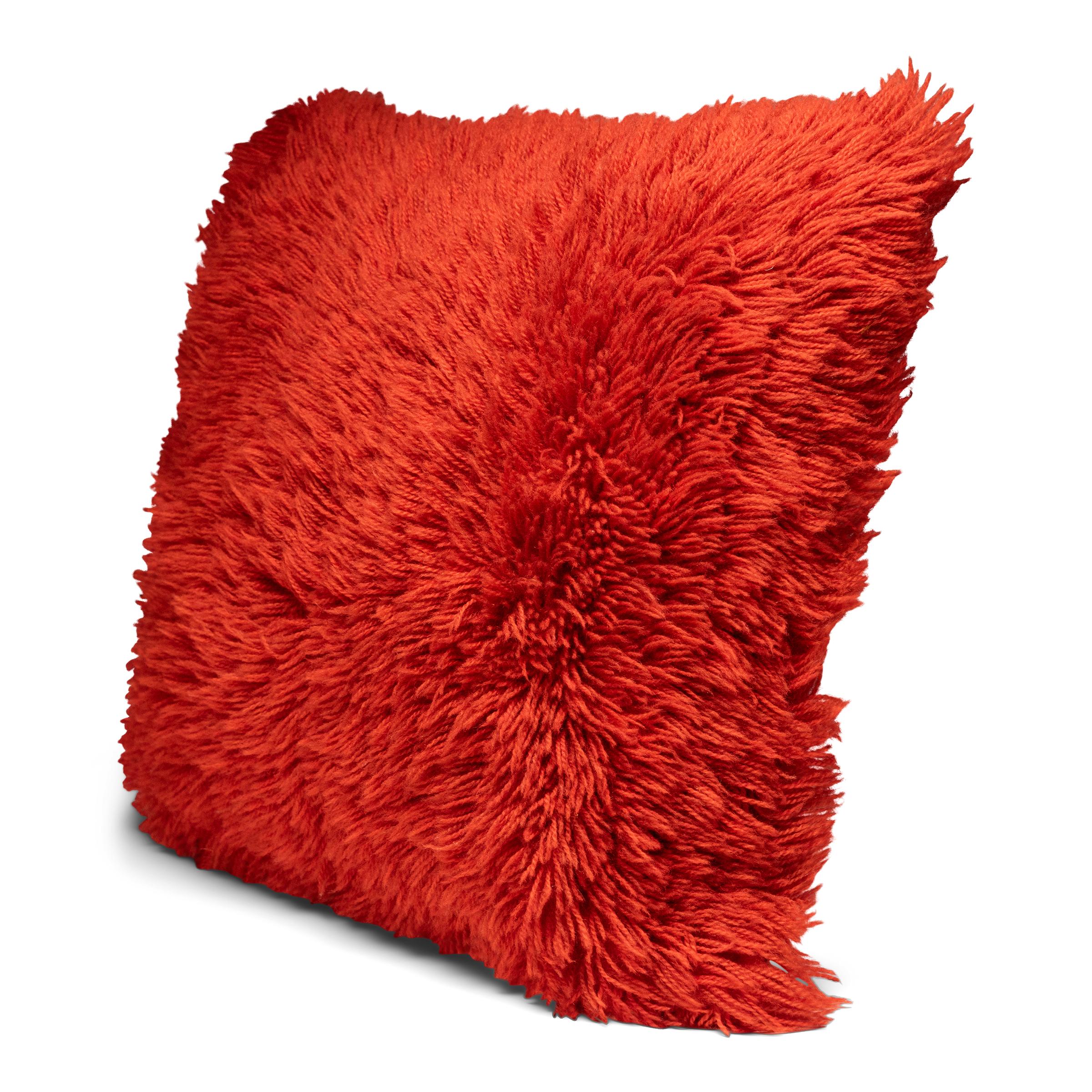 Mid-Century Modern Finnish Rya Shag Pillow For Sale