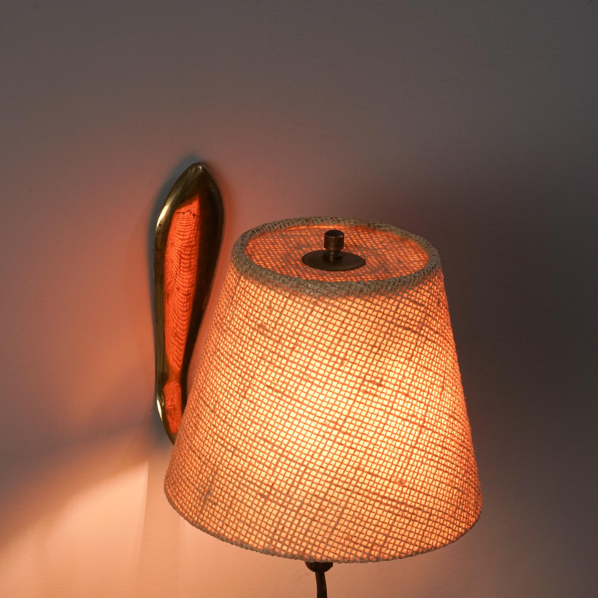 Mid-20th Century Finnish Scandinavian Modern Wall Light, 1950s For Sale