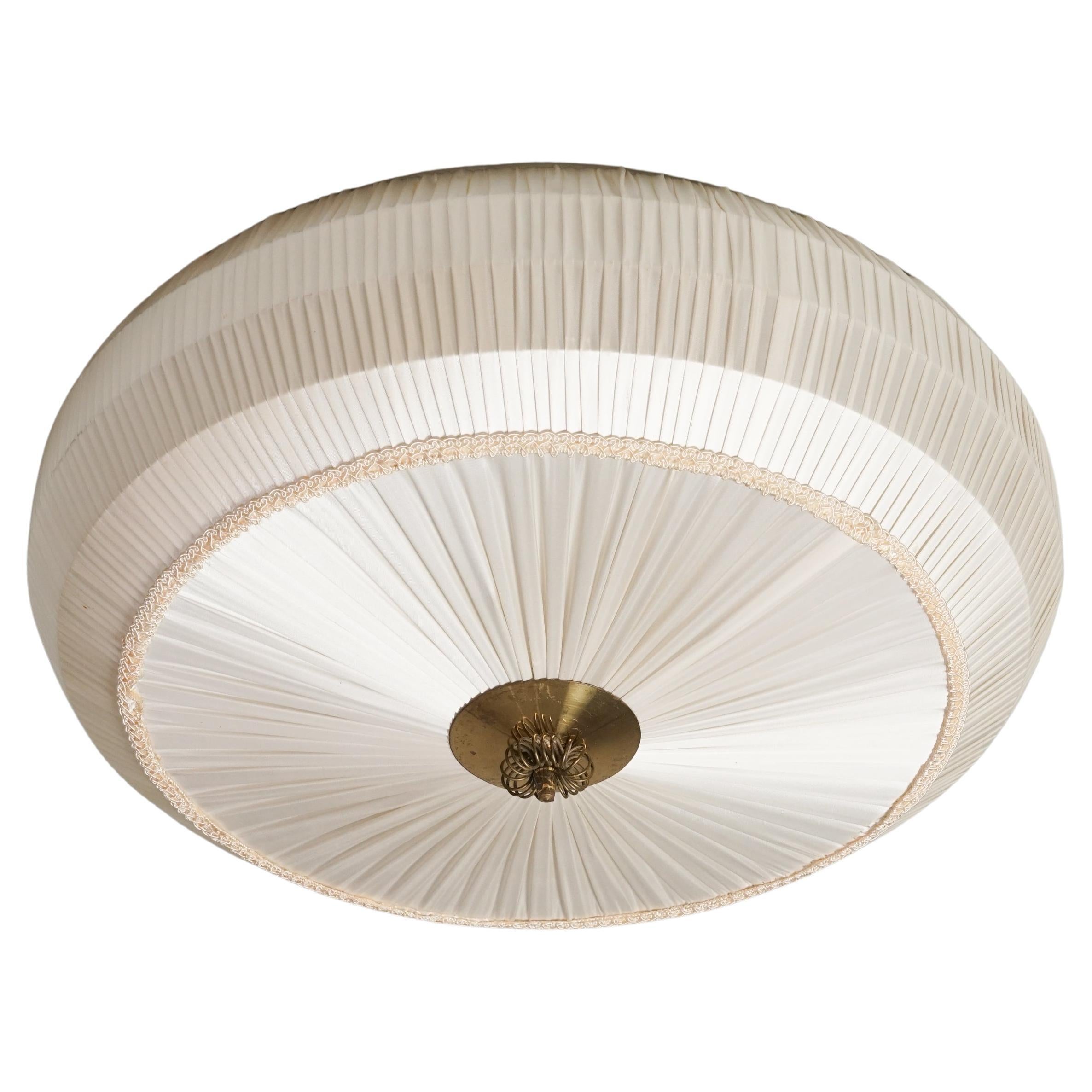 Finnish Silk Flush Mount, 1950/1960s