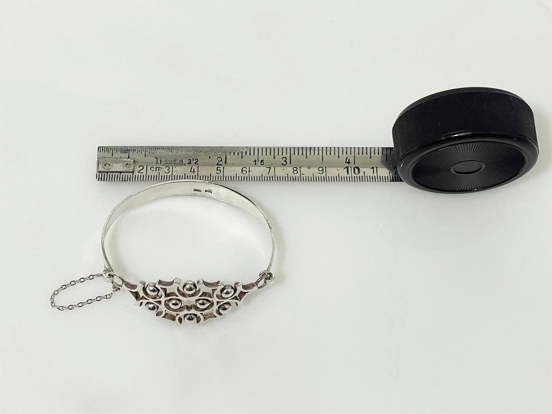 Finnish silver bracelet by Alpo Tammi Koru, 1970s For Sale 3