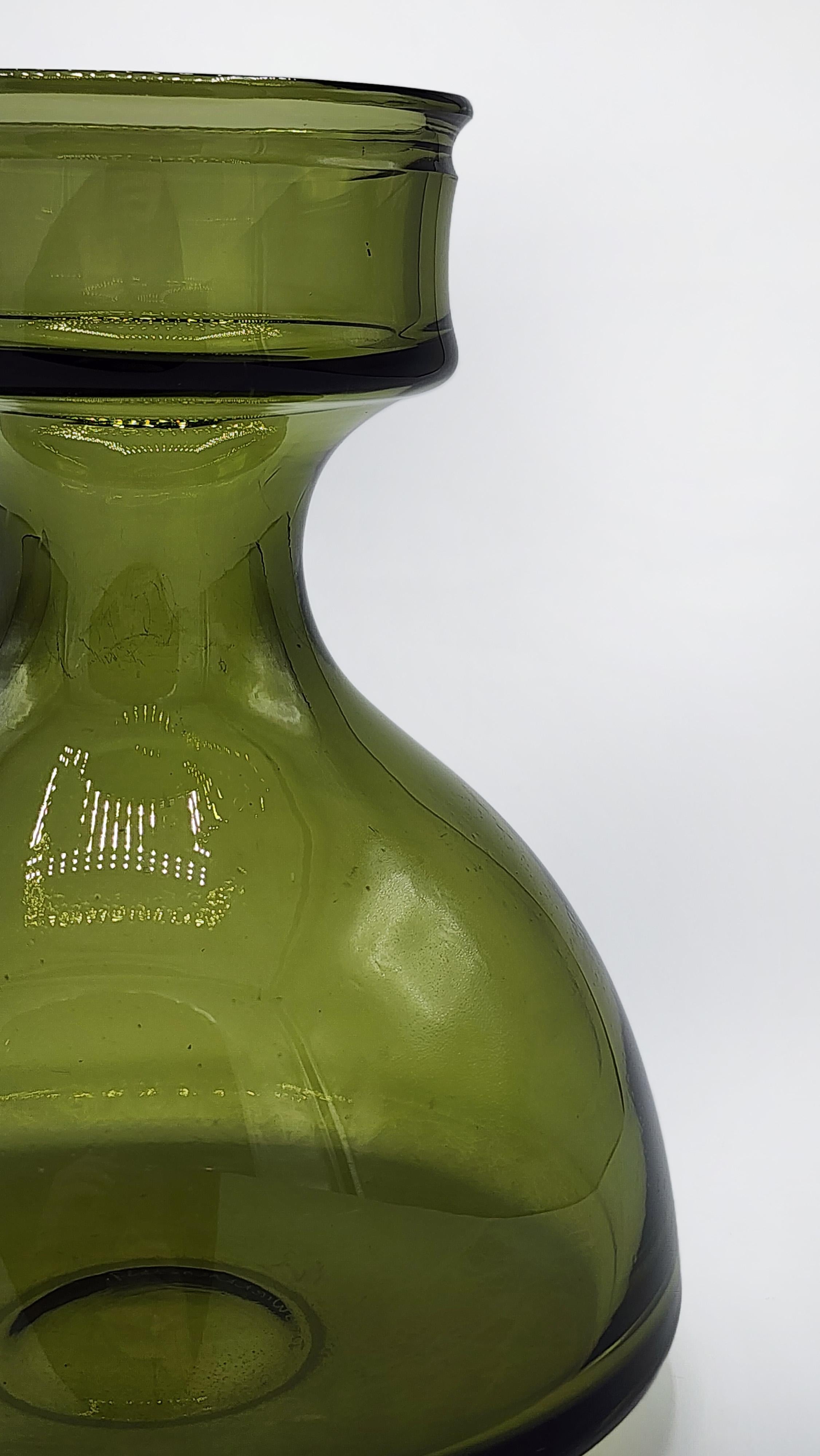 Jarrón de cristal finlandés Tapio Wirkkala Finlandés en venta