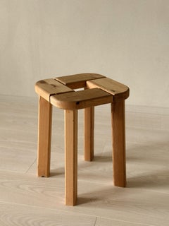 Finnsauna Stool, Pine, Finland, 1970s