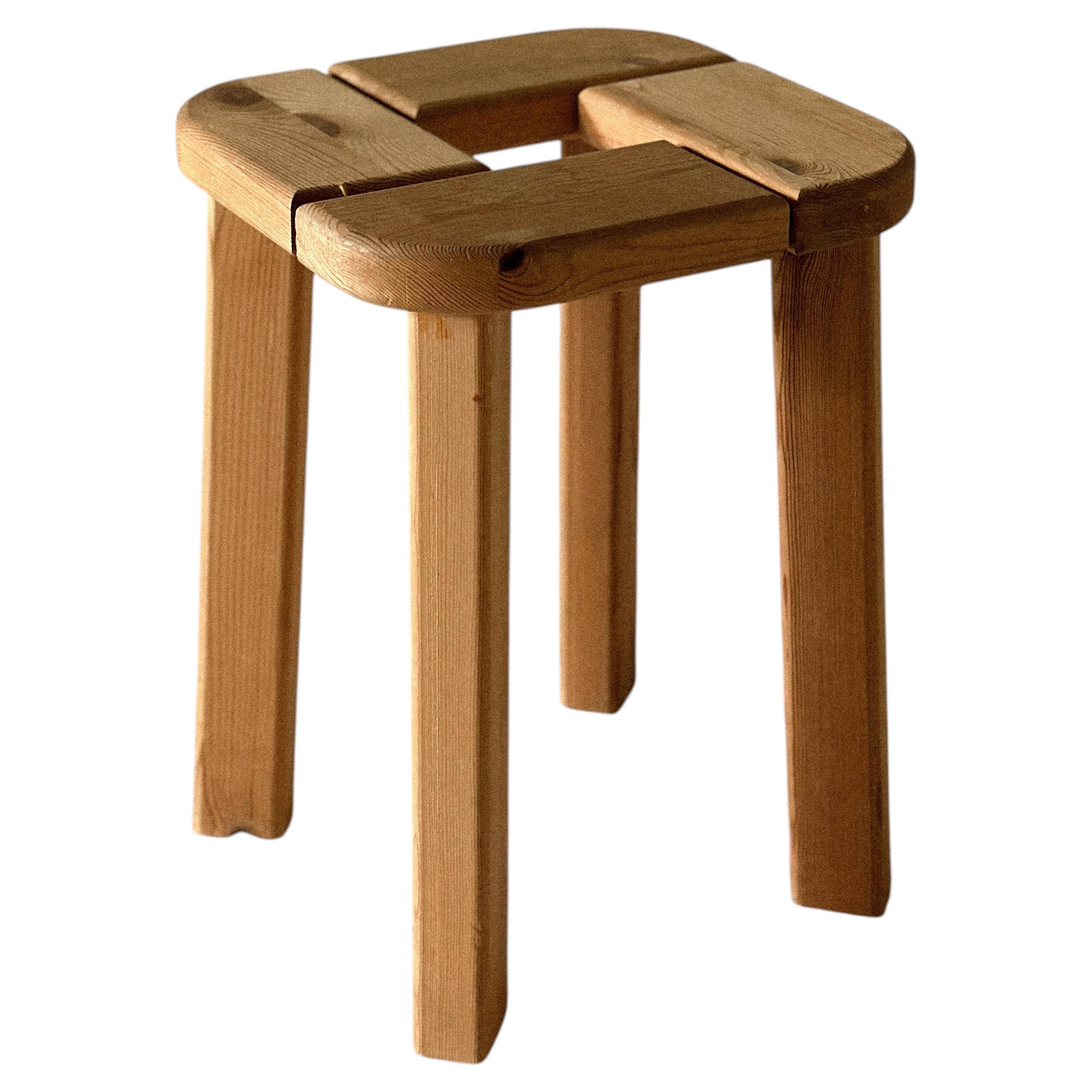 Finnsauna Stool, Pine, Finland, 1970s